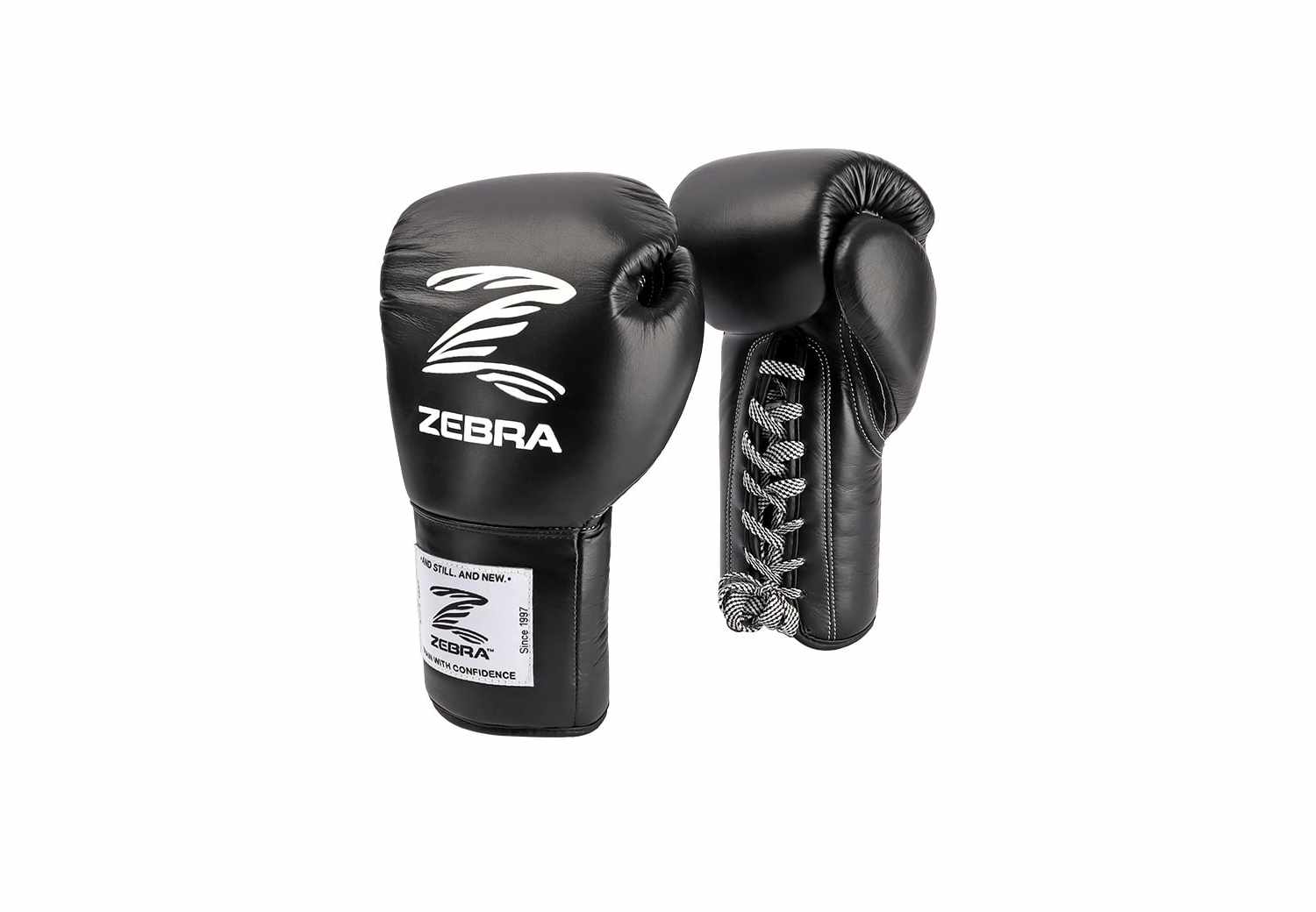 ZEBRA PRO Signature Lace Up Fight Gloves - Z PRO L 1